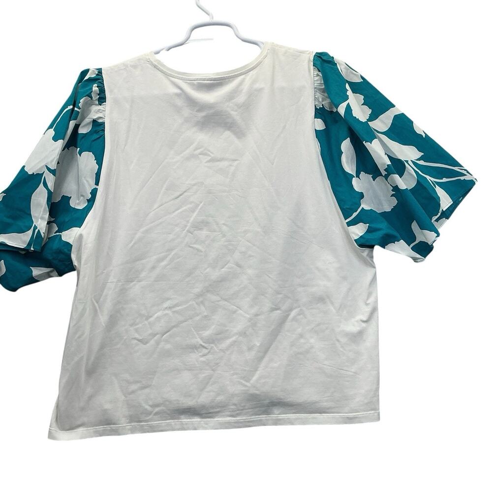 Chico’s Blouse Top Large Short Sleeve Flowy Career Pretty Size 4-XXL - Picture 6 of 12
